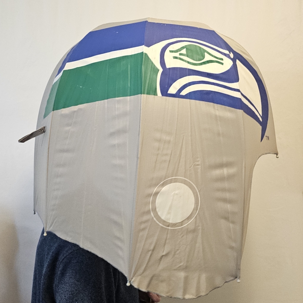 Vintage OFFICIAL Seattle Seahawks NFL Helmet Sports Brella